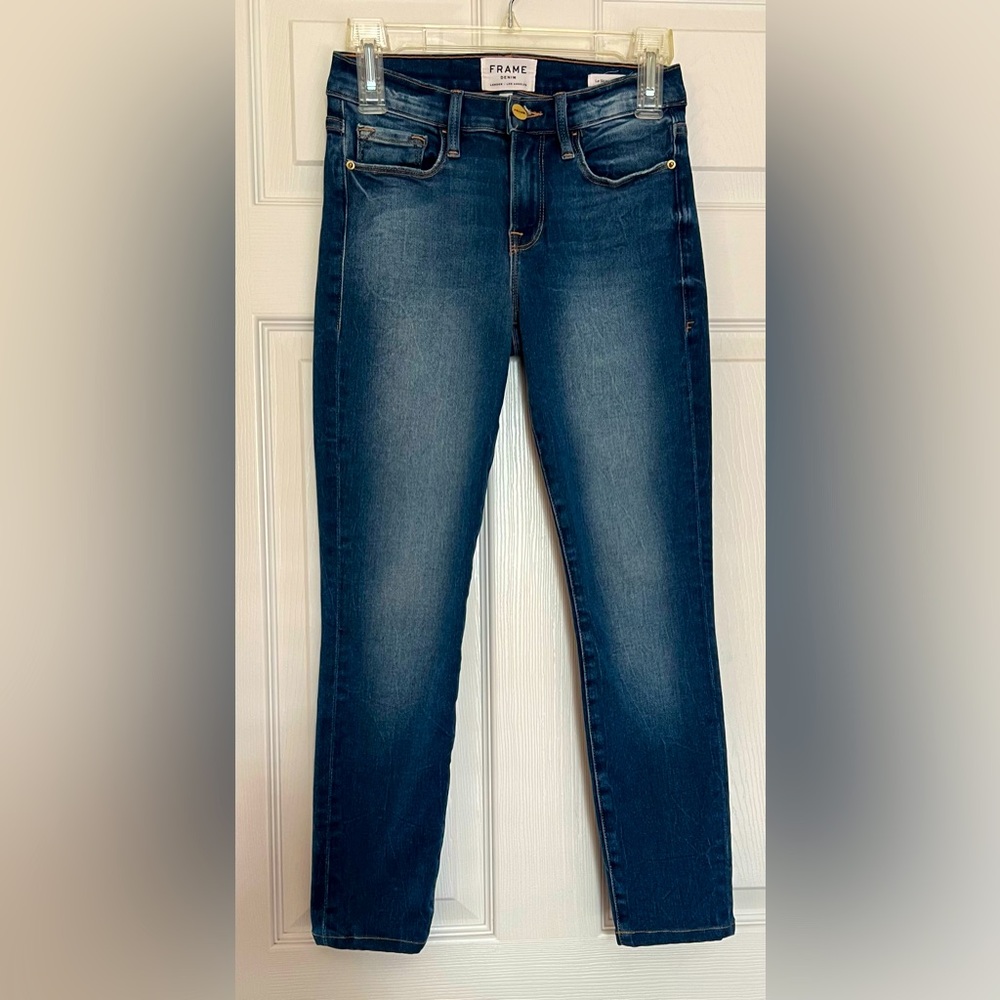 FRAME Le Skinny de Jeanne Medium Wash Denim Women's Jeans Size 25